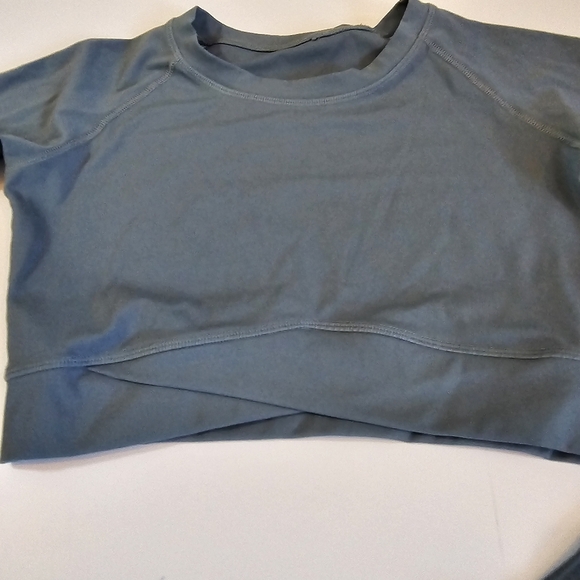 Danysu Snatched Waist Crossover Naked Feeling Workout Gym Outfit LS XS - Picture 7 of 12